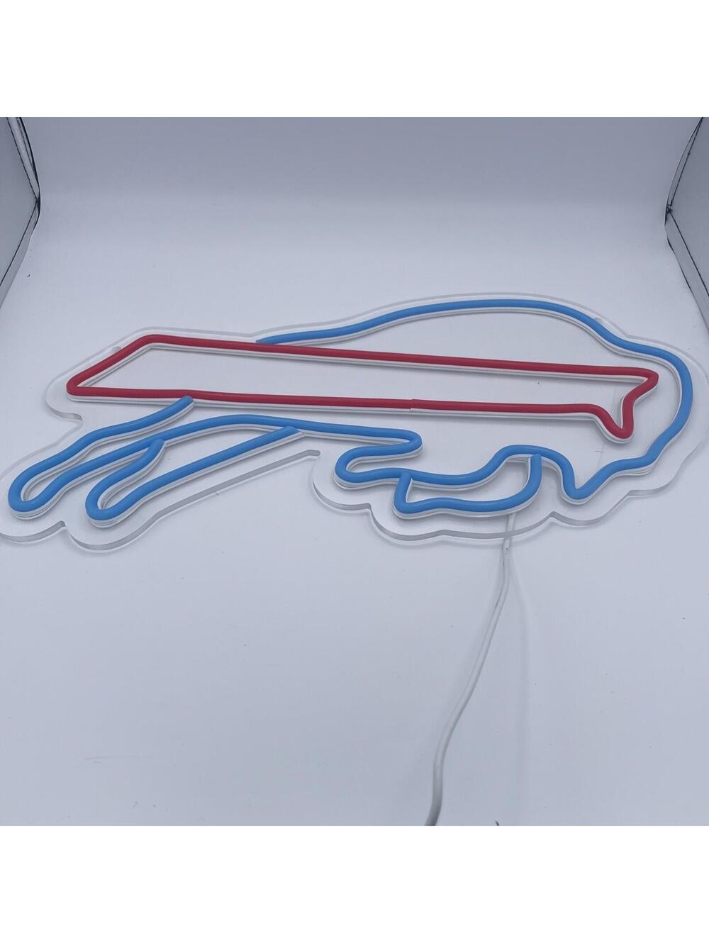Buffalo Bills LED Neon Sign 16”x 9” With USB Dimmer Powered Light